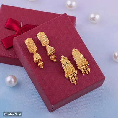 Exclusive Earrings Combo Of 2 For Girls And Womens Design By Delfa-thumb0