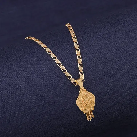 Stunning Golden Alloy Necklace For Women