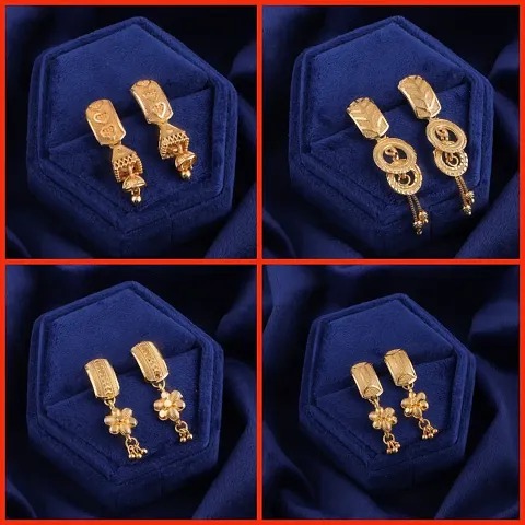 Exclusive Earrings Combo Of 4 For Girls And Womens Design By Delfa