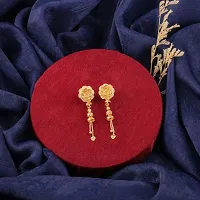 Golden Alloy  Jhumkas Earrings For Women Pack of 2-thumb1