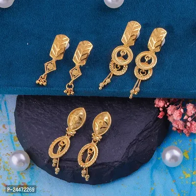 Exclusive Earrings Combo Of 3 For Girls And Womens Design By Delfa-thumb0