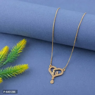 Heart Shape Pendant With Beautiful Box Chain Jewellery Design-thumb0