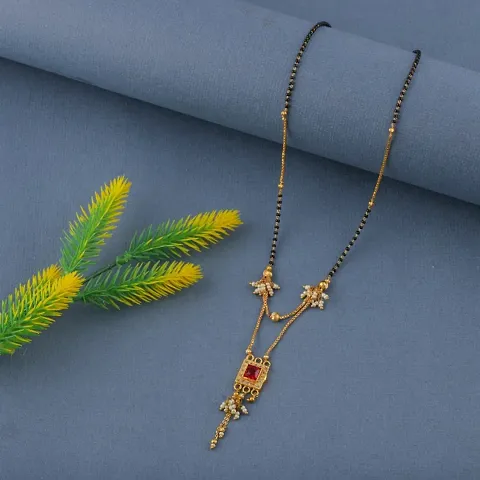 Dull Jewellery Plated Mangalsutra Necklace Pendant Dull Pendant Mangalsutra