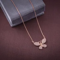 (combo of 2) Butterfly pendant with Diamond chain pendent-thumb1