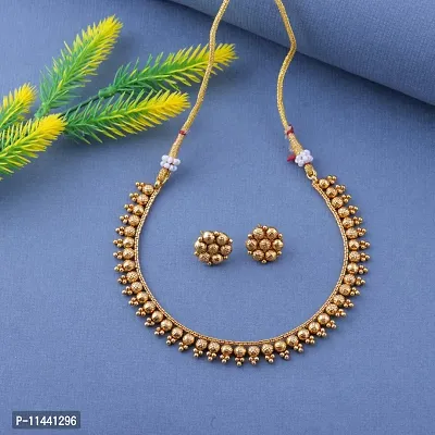 Amazing Gold Plated Necklace Set for Women-thumb0