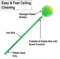 Abs Ceiling Jala Cleaning Plastic Broom/Gobhi Jala, Ceiling Jala Used For Cleaning Home, Office Cleans Hidden Corners, Cobweb And Dusts Etc, (Color May Vary)-thumb1