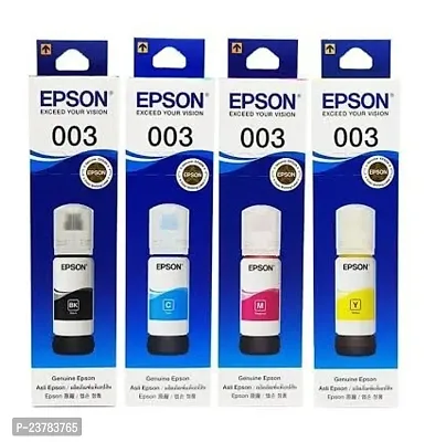 Epson 003 Ink black and set of Colors Pack of 4-thumb0