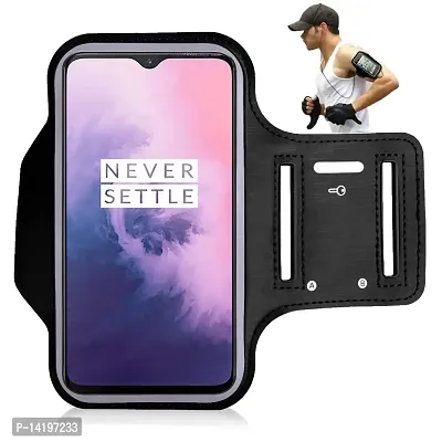 TDG Sports Running Arm Band Case for TDG Oneplus 7 Pro Black-thumb3