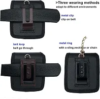 TDG Belt Pouch Holster for Flip phones compatible with Samsung Galaxy Flip 5, Flip 4, Flip 3, Motorola Razr 5, Razr 4, Vivo X Flip, OPPO Find N2-thumb2