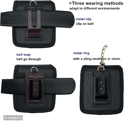 TDG Belt Pouch Holster for Flip phones compatible with Samsung Galaxy Flip 5, Flip 4, Flip 3, Motorola Razr 5, Razr 4, Vivo X Flip, OPPO Find N2-thumb3