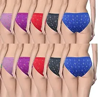 Stylish Cotton Briefs for Women Pack of 10-thumb1