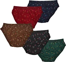 Stylish Cotton Briefs for Women Pack of 5-thumb1