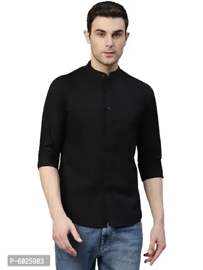 Trendy Stylish Cotton Blend Slim Fit Long Sleeves Casual Shirt