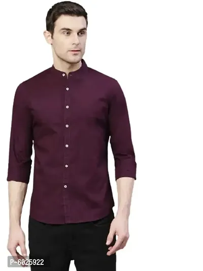 Trendy Stylish Cotton Blend Slim Fit Long Sleeves Casual Shirt