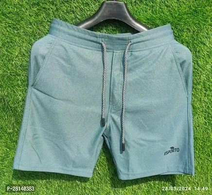 Mens Regular Fit Polyester Sports Running Gym Shorts