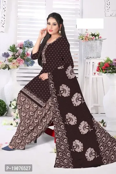 Buy Unstitched Printed Crepe Kurta Patiyala Dress Material With Dupatta  Online In India At Discounted Prices