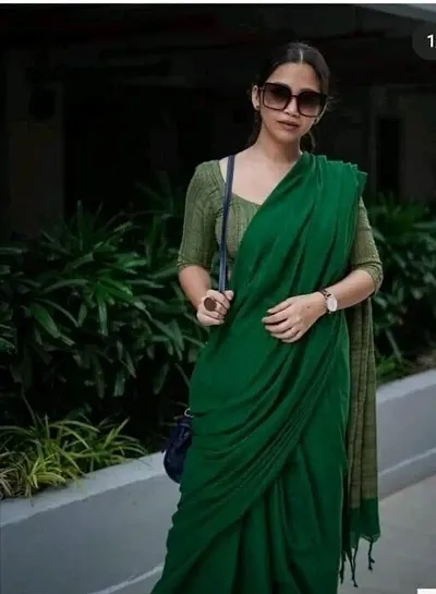 NEW KHADI SAREE WITH GHICHA PALLU