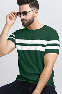 Elegant Cotton Blend Colourblocked Round Neck Tees For Men- Pack Of 2-thumb3