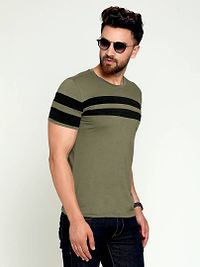 Green Cotton Tshirt For Men-thumb1