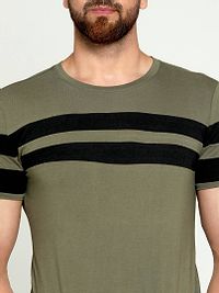 Green Cotton Tshirt For Men-thumb4