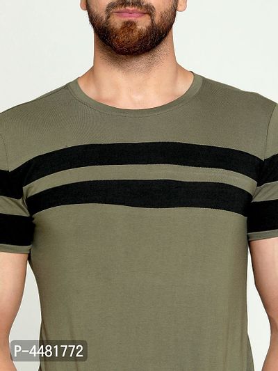 Green Cotton Tshirt For Men-thumb5