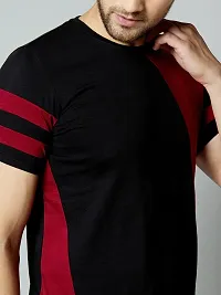 AUSK Men's Regular-Fit T-Shirts (Red&Black-Small)-thumb4