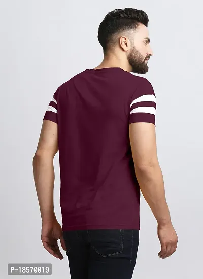 Elegant Cotton Blend Colourblocked Round Neck Tees For Men- Pack Of 2-thumb3