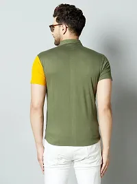 GESPO Men's Multicolor Spread Collar Half Sleeve Casual Shirt-thumb1