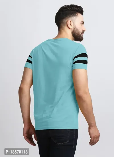 Elegant Cotton Blend Colourblocked Round Neck Tees For Men- Pack Of 2-thumb5