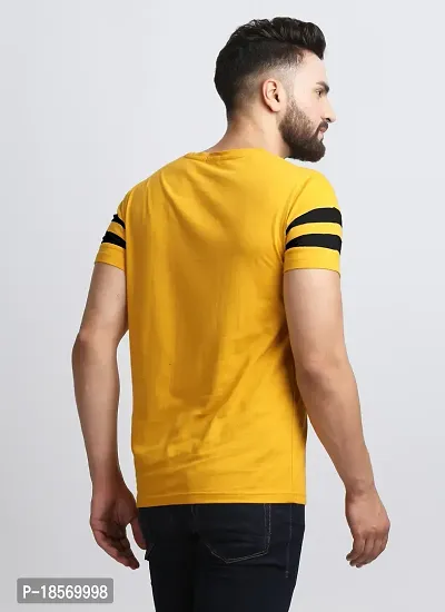 Elegant Cotton Blend Colourblocked Round Neck Tees For Men- Pack Of 2-thumb5