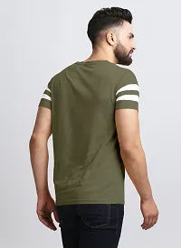 Elegant Cotton Blend Colourblocked Round Neck Tees For Men- Pack Of 2-thumb2