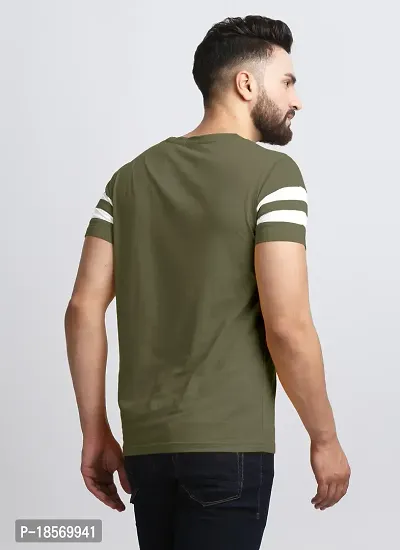 Elegant Cotton Blend Colourblocked Round Neck Tees For Men- Pack Of 2-thumb3