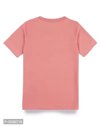 Stylish Peach Cotton Blend Tees For Boys-thumb2