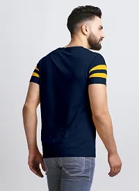 Elegant Cotton Blend Colourblocked Round Neck Tees For Men- Pack Of 2-thumb2