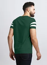 Elegant Cotton Blend Colourblocked Round Neck Tees For Men- Pack Of 2-thumb2