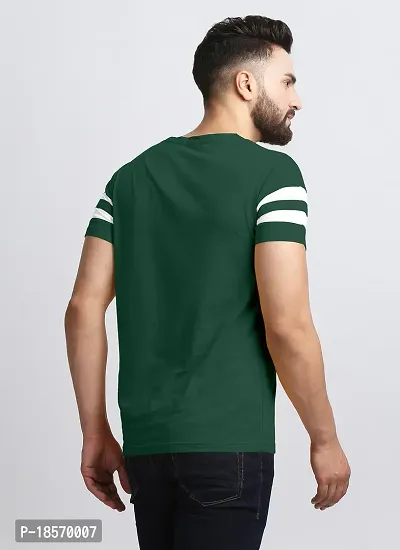 Elegant Cotton Blend Colourblocked Round Neck Tees For Men- Pack Of 2-thumb3