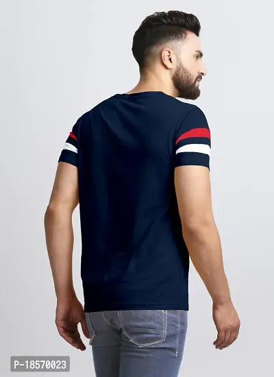 Elegant Cotton Blend Colourblocked Round Neck Tees For Men- Pack Of 2-thumb5