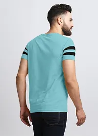 Elegant Cotton Blend Colourblocked Round Neck Tees For Men- Pack Of 2-thumb4