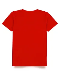 Stylish Red Cotton Blend Tees For Boys-thumb1