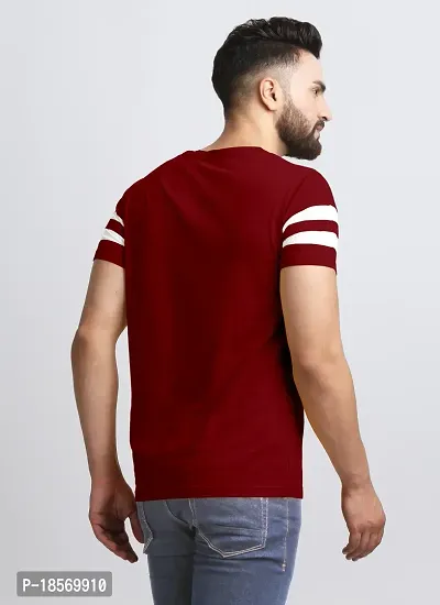 Elegant Cotton Blend Colourblocked Round Neck Tees For Men- Pack Of 2-thumb3