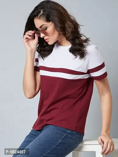 AUSK Casual T-Shirt for Womens(Red-Medium)-thumb4