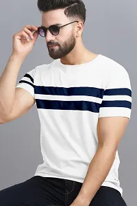 Elegant Cotton Blend Colourblocked Round Neck Tees For Men- Pack Of 2-thumb3