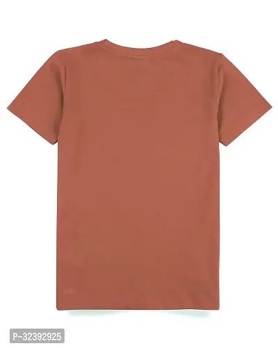 Stylish Maroon Cotton Blend Tees For Boys-thumb2