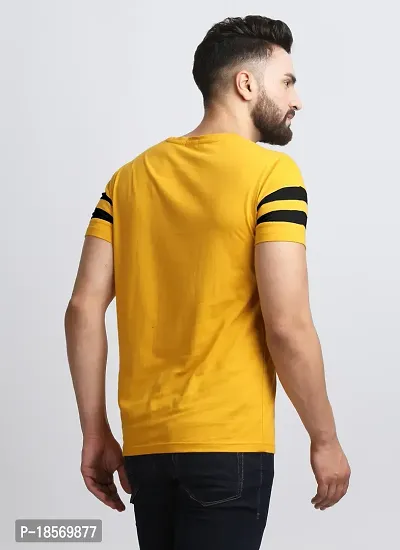 Elegant Cotton Blend Colourblocked Round Neck Tees For Men- Pack Of 2-thumb3