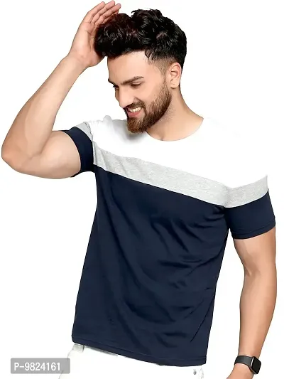AUSK Men's Regular Fit T-Shirt(Multicolor 4_Small)