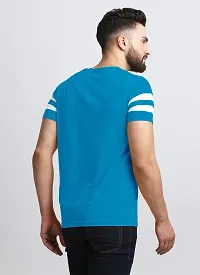 Elegant Cotton Blend Colourblocked Round Neck Tees For Men- Pack Of 2-thumb2