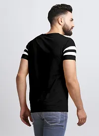 Elegant Cotton Blend Colourblocked Round Neck Tees For Men- Pack Of 2-thumb2