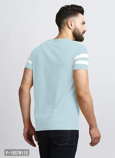 Elegant Cotton Blend Colourblocked Round Neck Tees For Men- Pack Of 2-thumb3