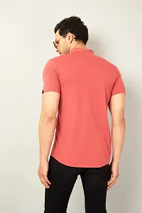 GESPO Men's Regular Fit Shirts(Peach-Medium)-thumb2