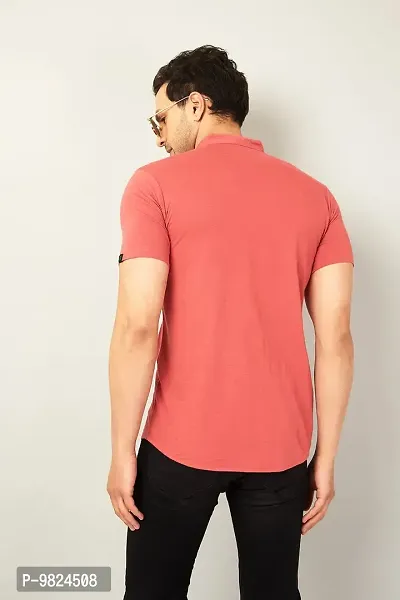 GESPO Men's Regular Fit Shirts(Peach-Medium)-thumb3